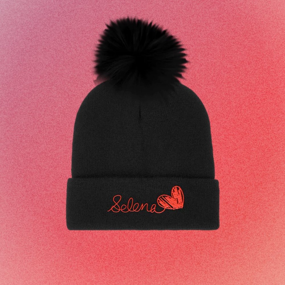 NWT Selena Gomez scribble beanie
